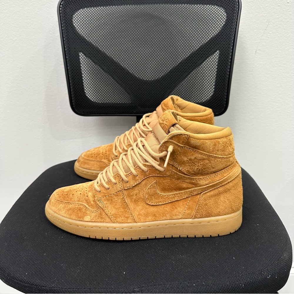 Jordan Men's Tan Suede High-Top Sneakers